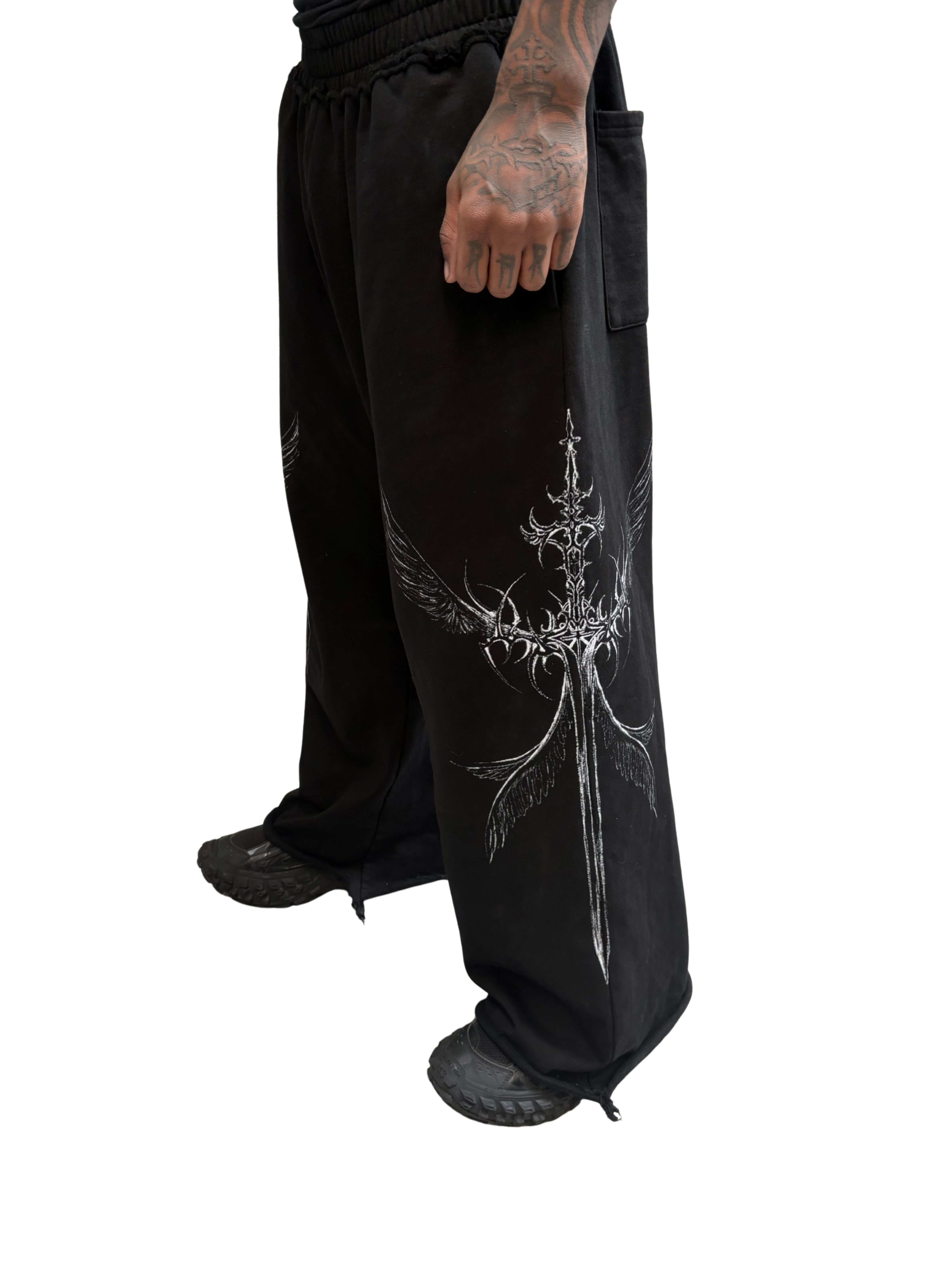 CROSSSWORD DISTRESSED SWEATS